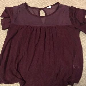 Maroon blouse